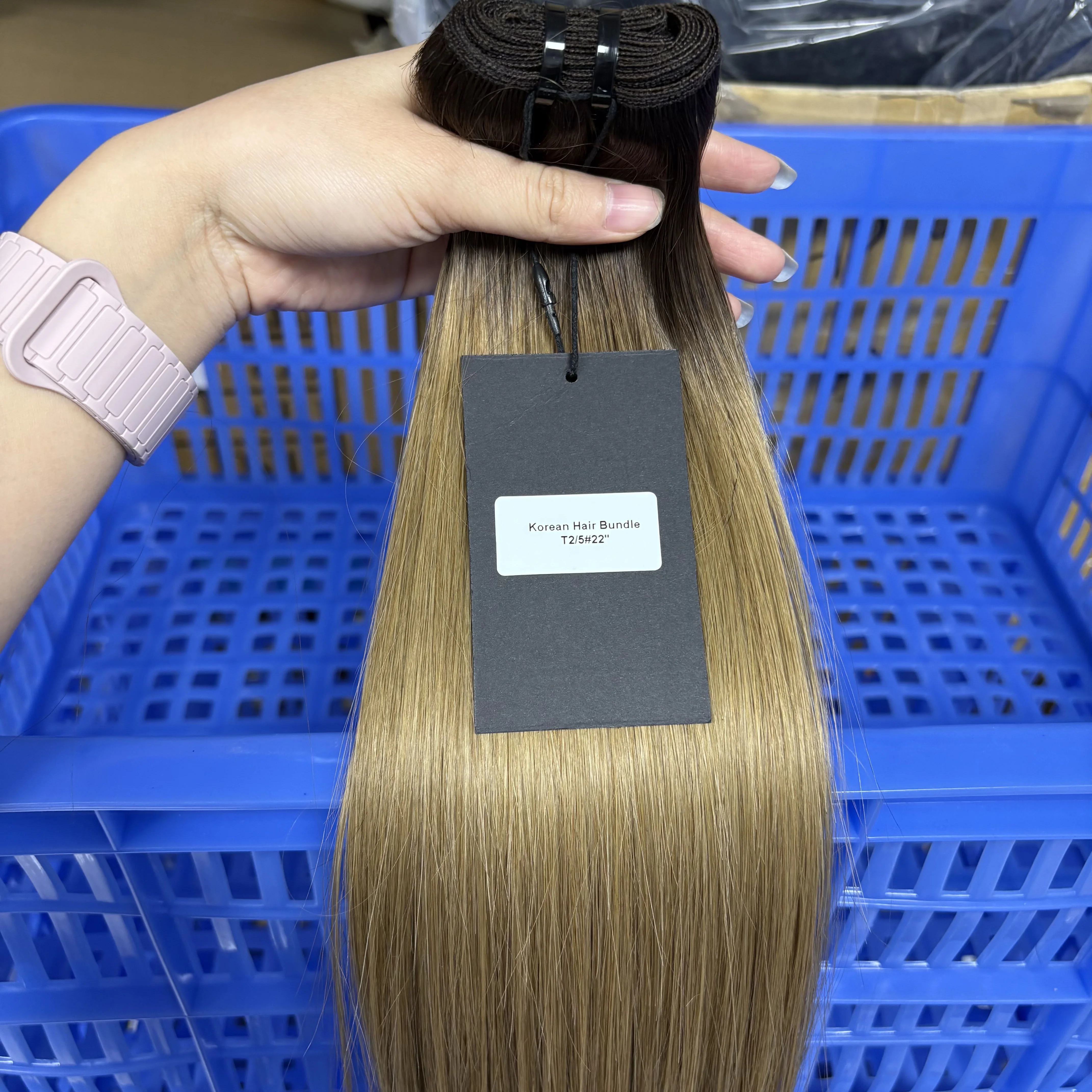 15A Color Straight Human Hair Bundles 100% Raw Vietnamese Human Hair Weft Unprocessed Hair Bundle Extensions for Women 100g/Pack