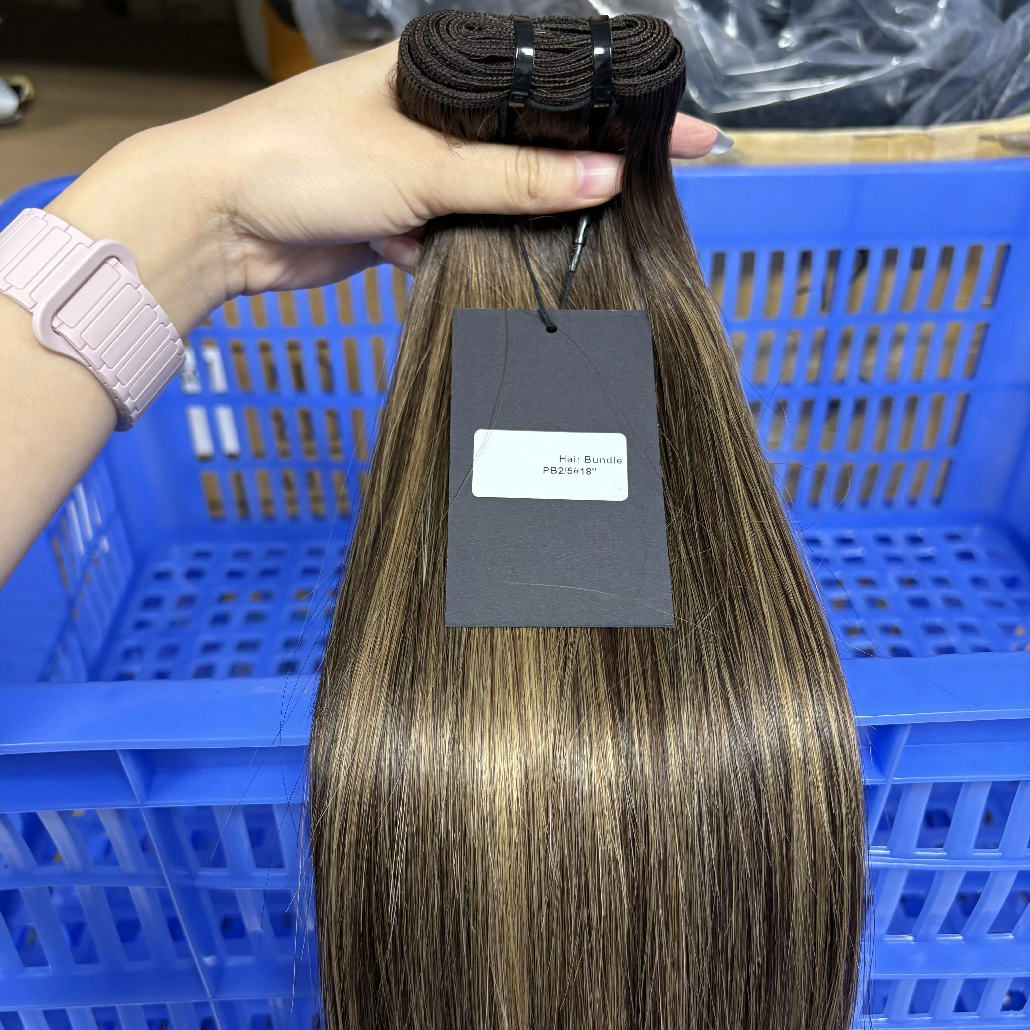 15A Color Straight Human Hair Bundles 100% Raw Vietnamese Human Hair Weft Unprocessed Hair Bundle Extensions for Women 100g/Pack