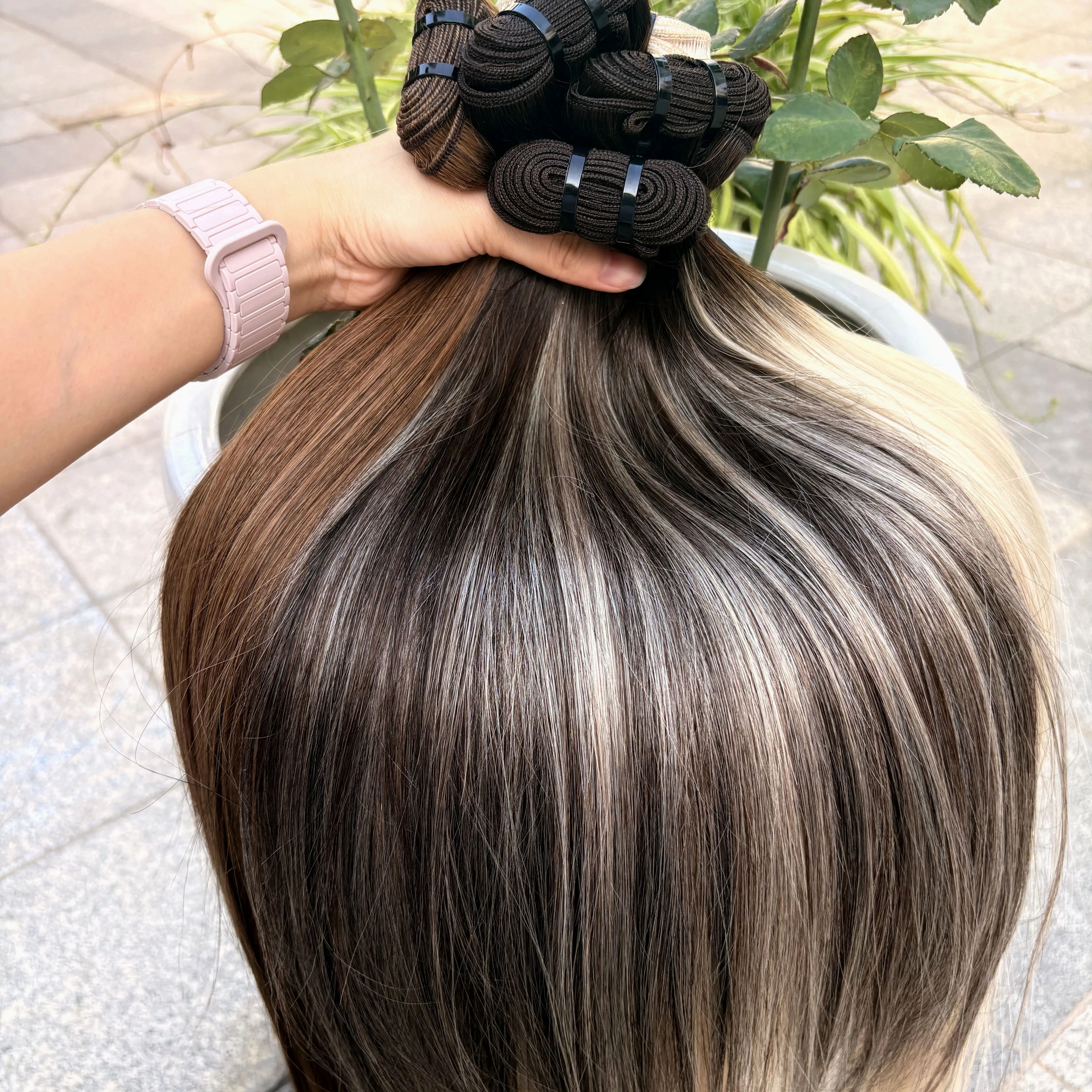15A Color Straight Human Hair Bundles 100% Raw Vietnamese Human Hair Weft Unprocessed Hair Bundle Extensions for Women 100g/Pack