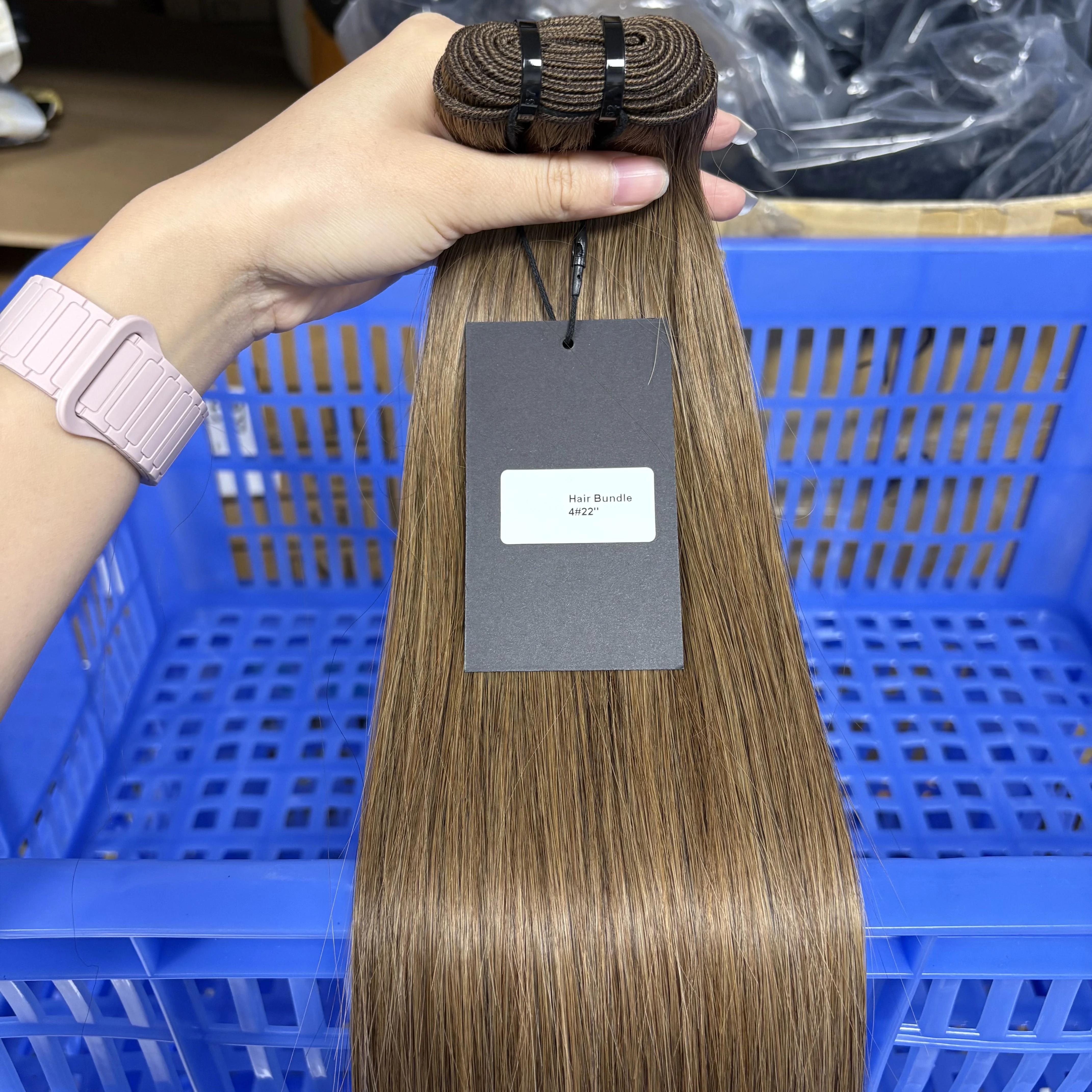 15A Color Straight Human Hair Bundles 100% Raw Vietnamese Human Hair Weft Unprocessed Hair Bundle Extensions for Women 100g/Pack