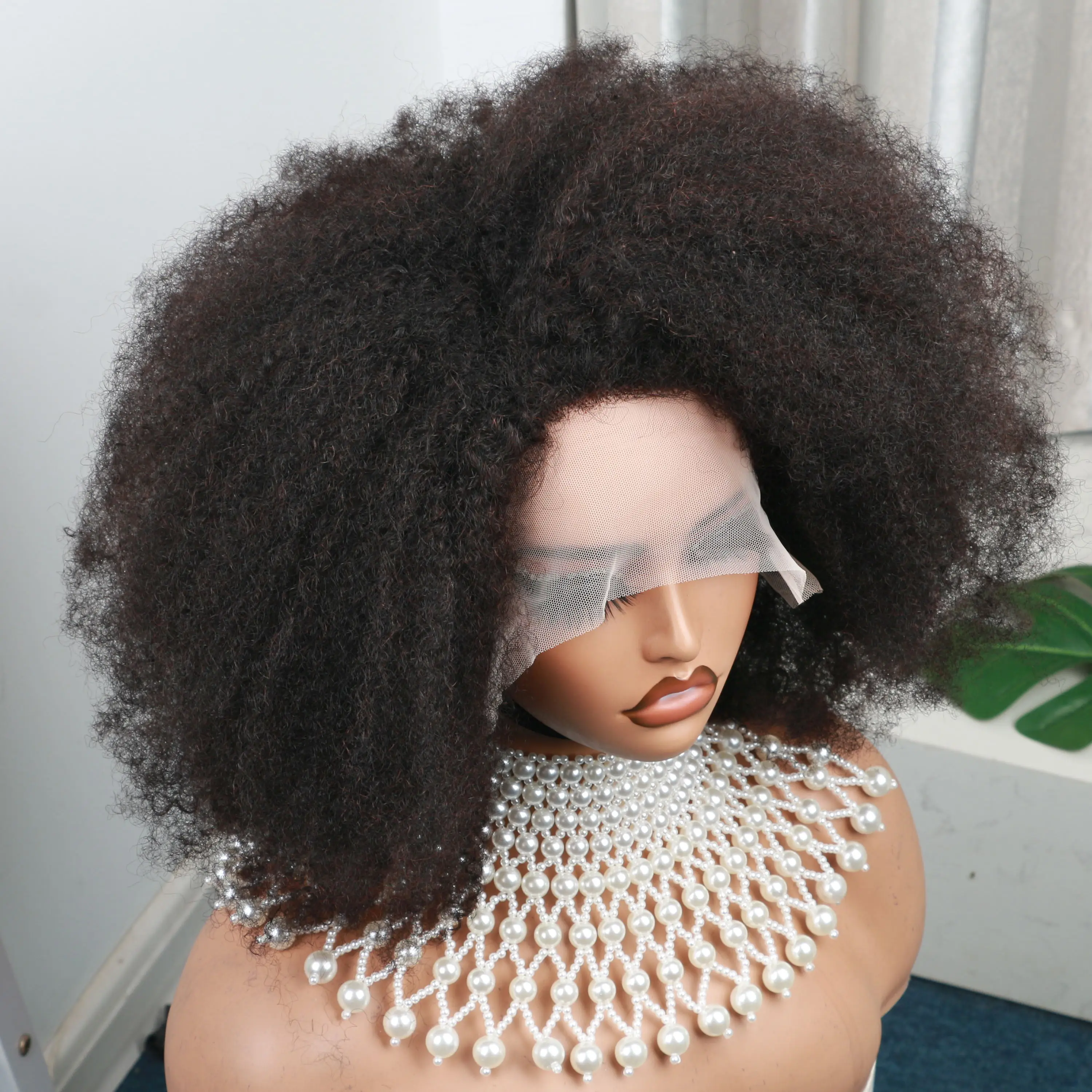 Afro Kinky Curly 250 Density 13x4x2 T Part Lace Wigs Short Bob Wig Human Hair Wigs 14 Inch Short Curly Afro Wigs for Woman