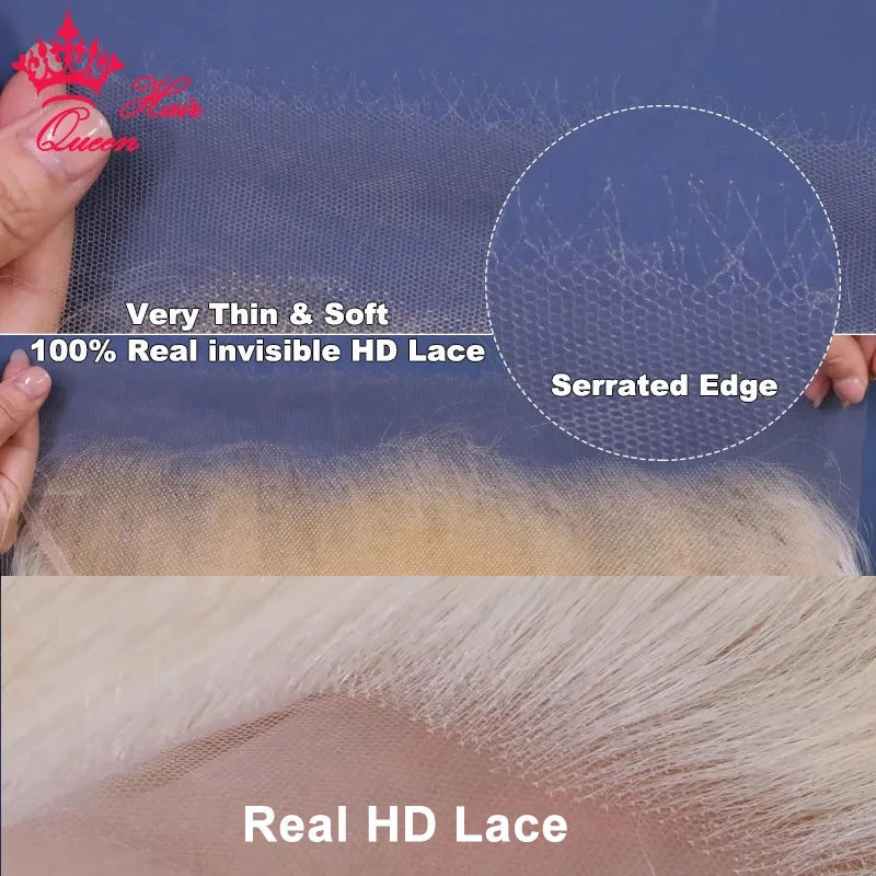 Real HD Lace 613 Blonde 13x6 13x4 Lace Full Frontal HD 5x5 Closure Wig Invisible Melt Skin Lace 100% Human Hair Wigs Queen Hair