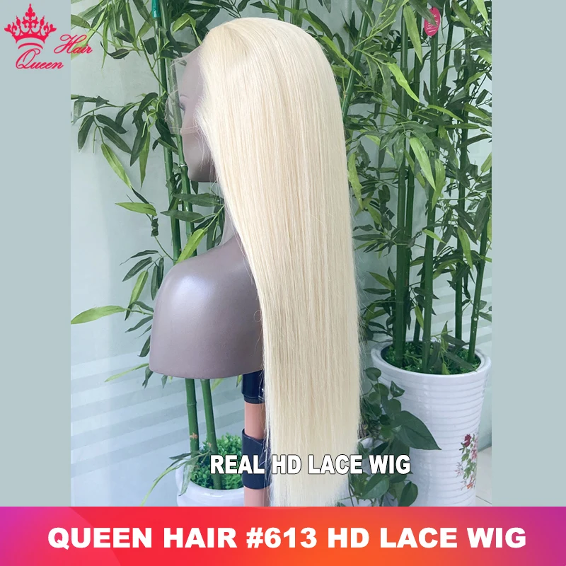 Real HD Lace 613 Blonde 13x6 13x4 Lace Full Frontal HD 5x5 Closure Wig Invisible Melt Skin Lace 100% Human Hair Wigs Queen Hair