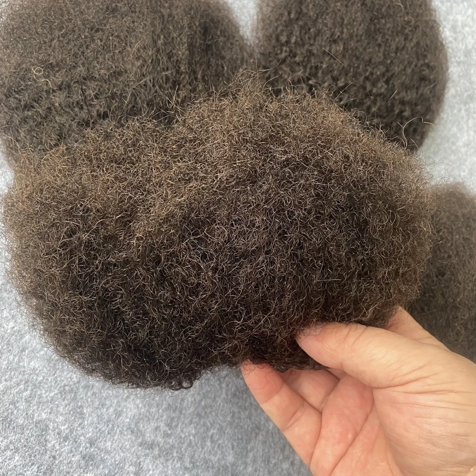 Raw Human Hair Weave Fluffy Bundles Deal Double Drawn Afro Kinky Curly Bundles Natural Black Remy Wavy Hair Extensions 3Bundles