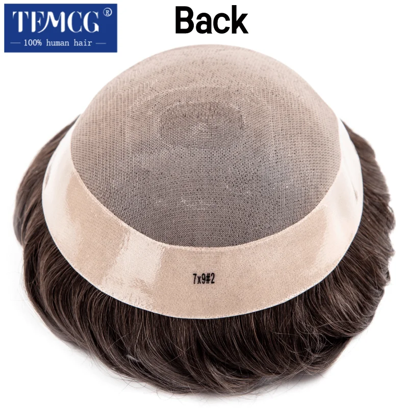 Male Hair Prosthesis Fine Mono,High Quaitly, Breathable and Durable Toupee For Men 100% Natural Human Hair Toupee Wigs For Men