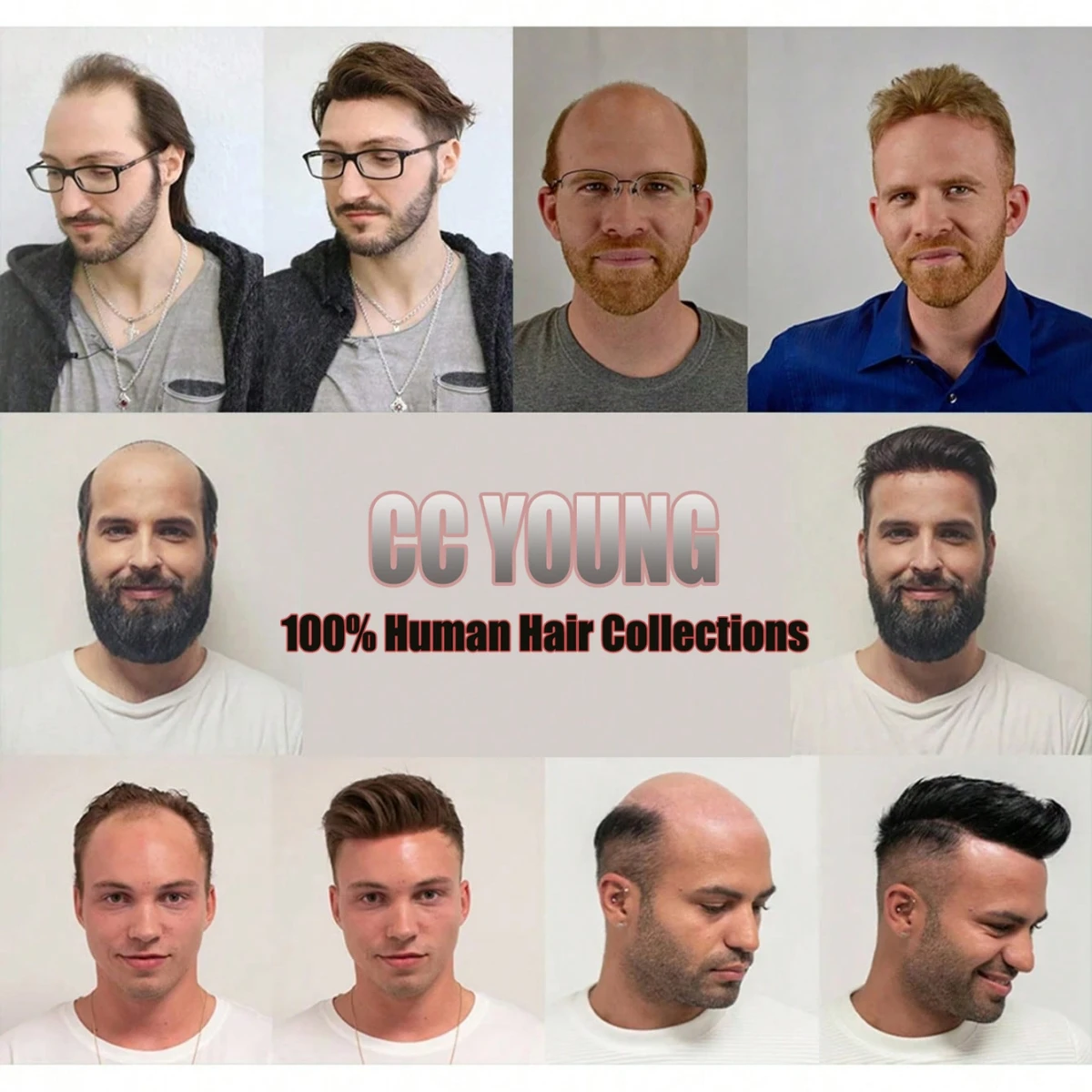 Band Style 8x10" Human Hair Mens Toupee Fine Mono and Thin Skin Base Hair Replacement System Breathable Toupee Durable Hairpiece
