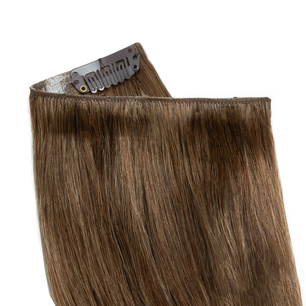 Invisible PU Clip In Hair Extension Human Hair Injected PU Tape Weft Clip in Extension 7Pcs/set 12-24inch 100G 120G Clip On Hair