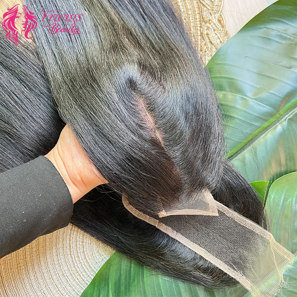 Light Yaki Straight 2x6 HD Lace Frontal Closure Only Natural Color 100% Raw Virgin Human Hair Deep Parting Pre Plucked Hair