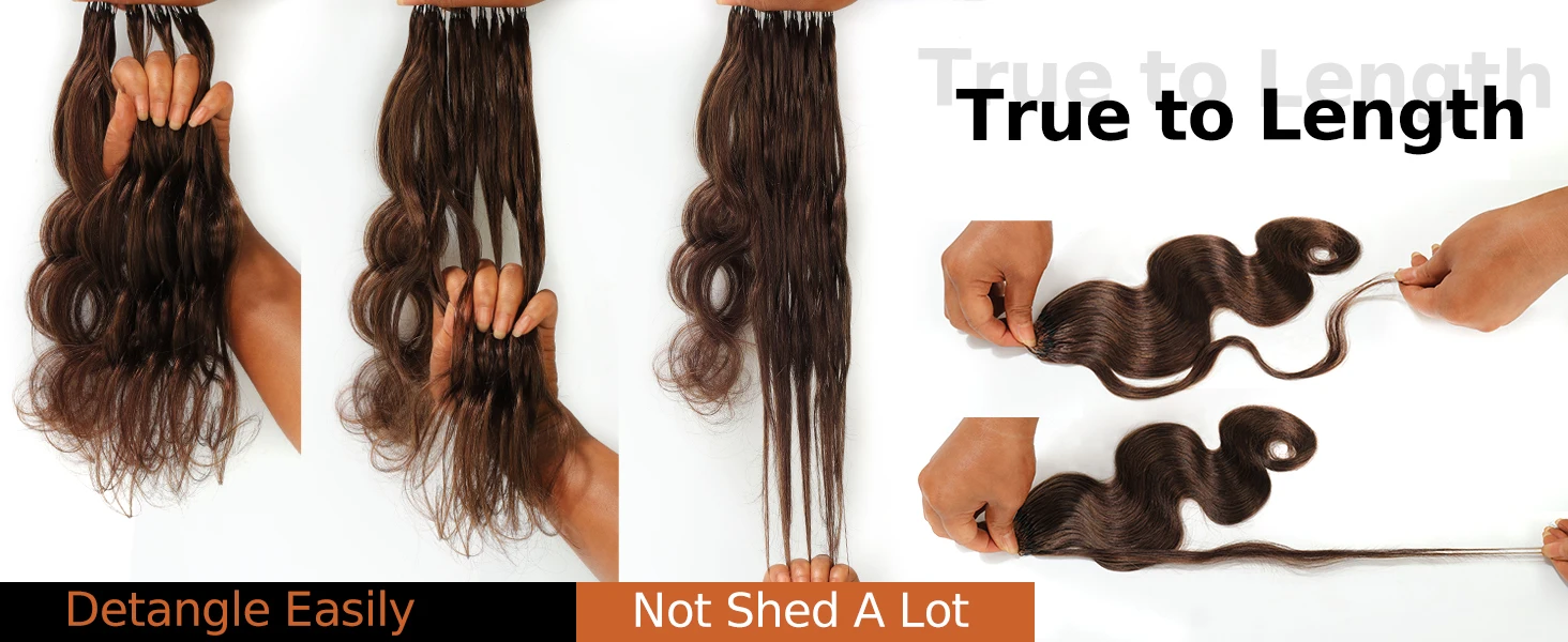 FRIZIRA Chocolate Brown Miracle Knots Crochet Human Hair Crochet Braids Body Wave Feather Crochet Human Hair Extensions