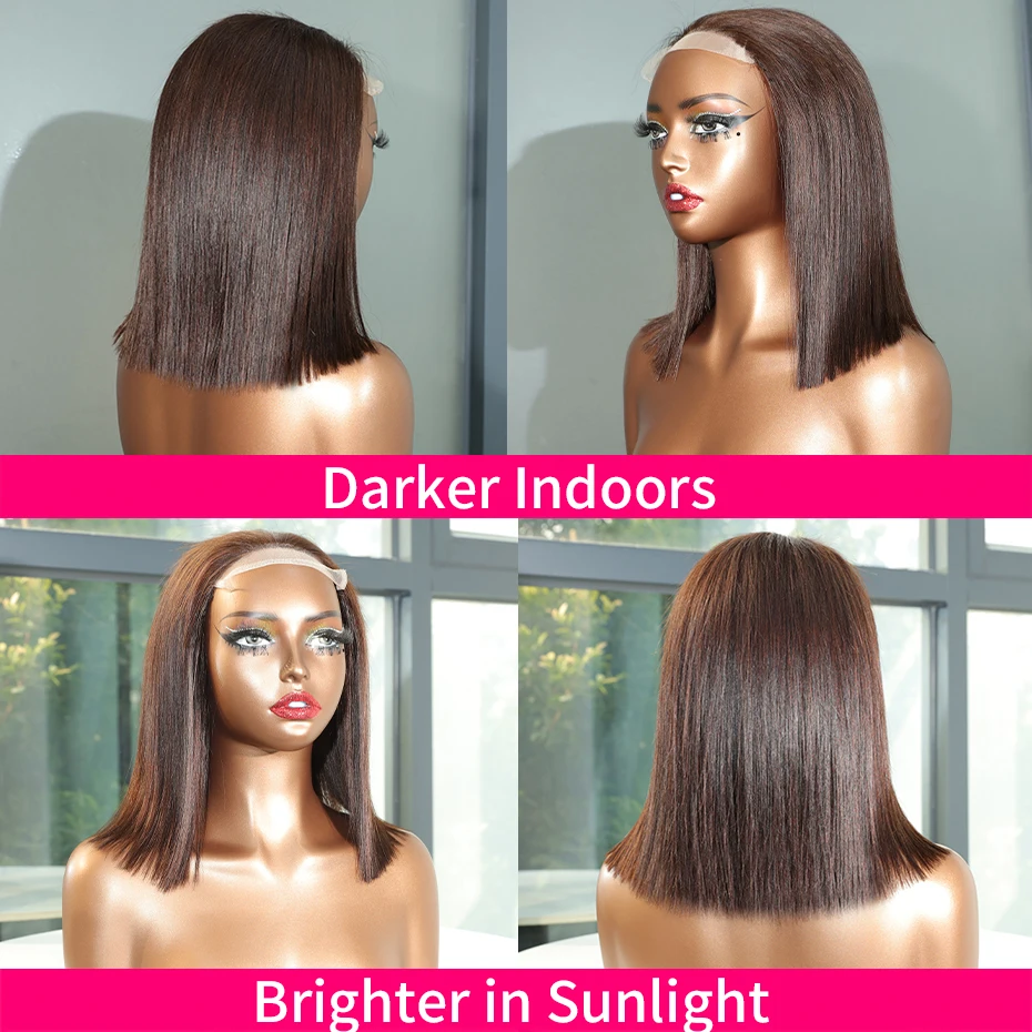 Vietnamese Glueless Wigs 100%human Hair Quality 5x5 Lace Closure Ready to Wear Wig 250 Density 13x6 13x4 Lace Frontal Bob Wig #2