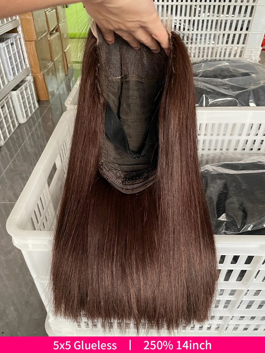Vietnamese Glueless Wigs 100%human Hair Quality 5x5 Lace Closure Ready to Wear Wig 250 Density 13x6 13x4 Lace Frontal Bob Wig #2