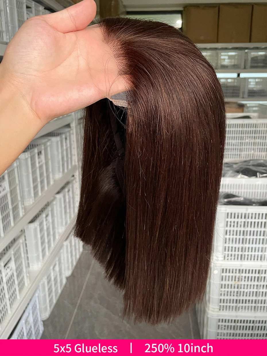 Vietnamese Glueless Wigs 100%human Hair Quality 5x5 Lace Closure Ready to Wear Wig 250 Density 13x6 13x4 Lace Frontal Bob Wig #2