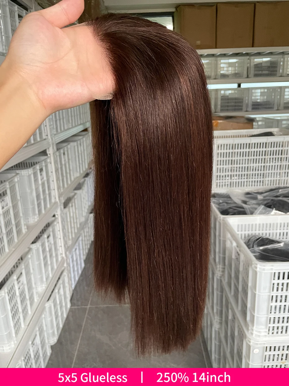 Vietnamese Glueless Wigs 100%human Hair Quality 5x5 Lace Closure Ready to Wear Wig 250 Density 13x6 13x4 Lace Frontal Bob Wig #2
