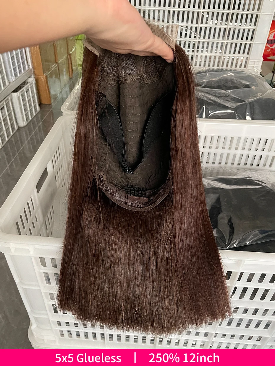 Vietnamese Glueless Wigs 100%human Hair Quality 5x5 Lace Closure Ready to Wear Wig 250 Density 13x6 13x4 Lace Frontal Bob Wig #2