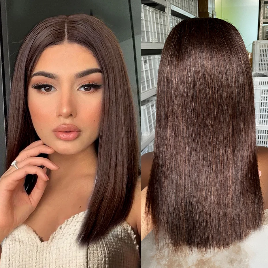 Vietnamese Glueless Wigs 100%human Hair Quality 5x5 Lace Closure Ready to Wear Wig 250 Density 13x6 13x4 Lace Frontal Bob Wig #2