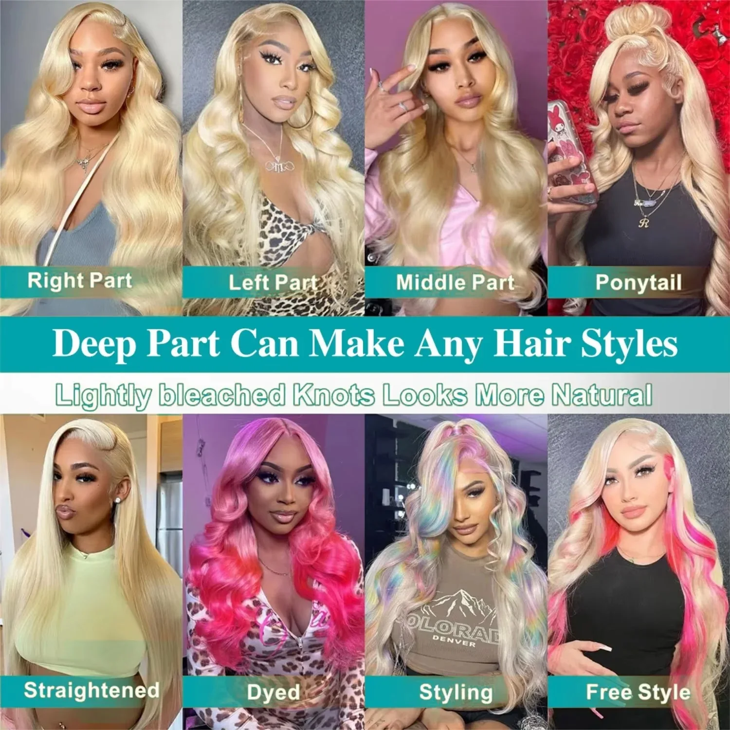 38 Inch Blonde 613 Body Wave Human Hair Wig 13x6 Hd Lace Frontal Wigs 613 Colored Human Hair Lace Front Closure PrePlucked Wig