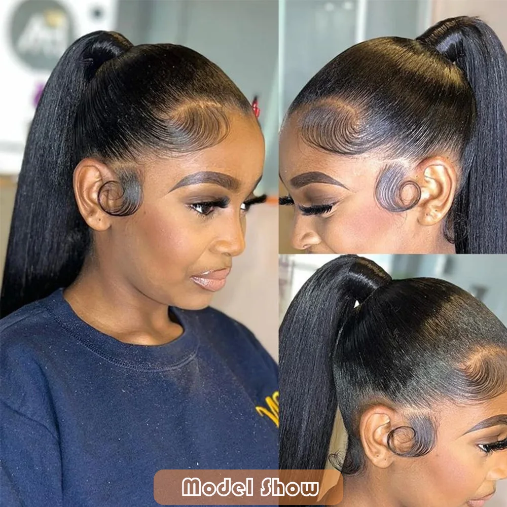 HD Full Lace Wig Human Hair 360 Lace Frontal Wigs 12A Pre Plucked 30 Inch 180% Density Brazilian Hair Transparant Lace Wig