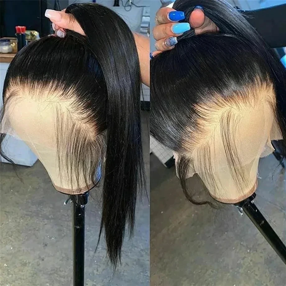 360 Full Lace Wig 36 38 Inch Bone Straight Human Hair Wigs 13x6 Hd Transparent Lace Front Pre Plucked Brazilian Hair For Women