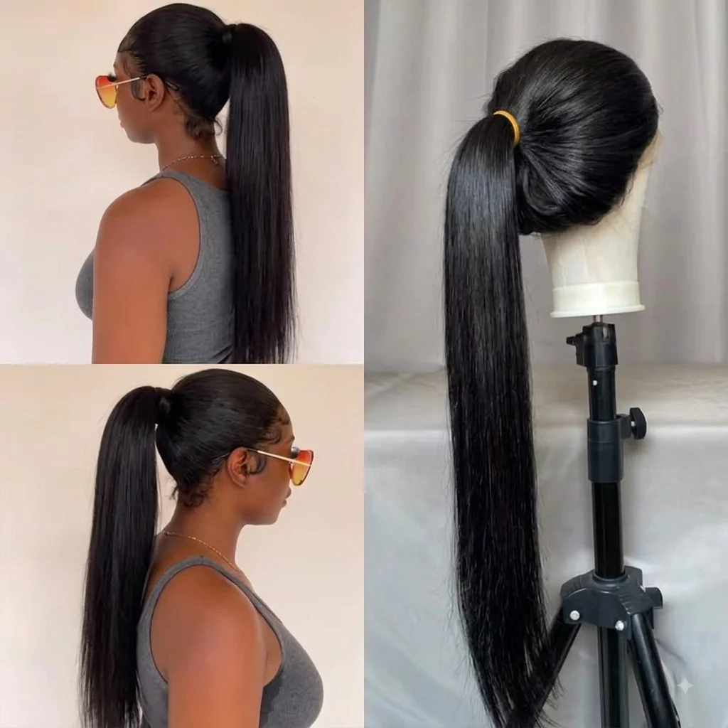 360 Full Lace Wig 36 38 Inch Bone Straight Human Hair Wigs 13x6 Hd Transparent Lace Front Pre Plucked Brazilian Hair For Women