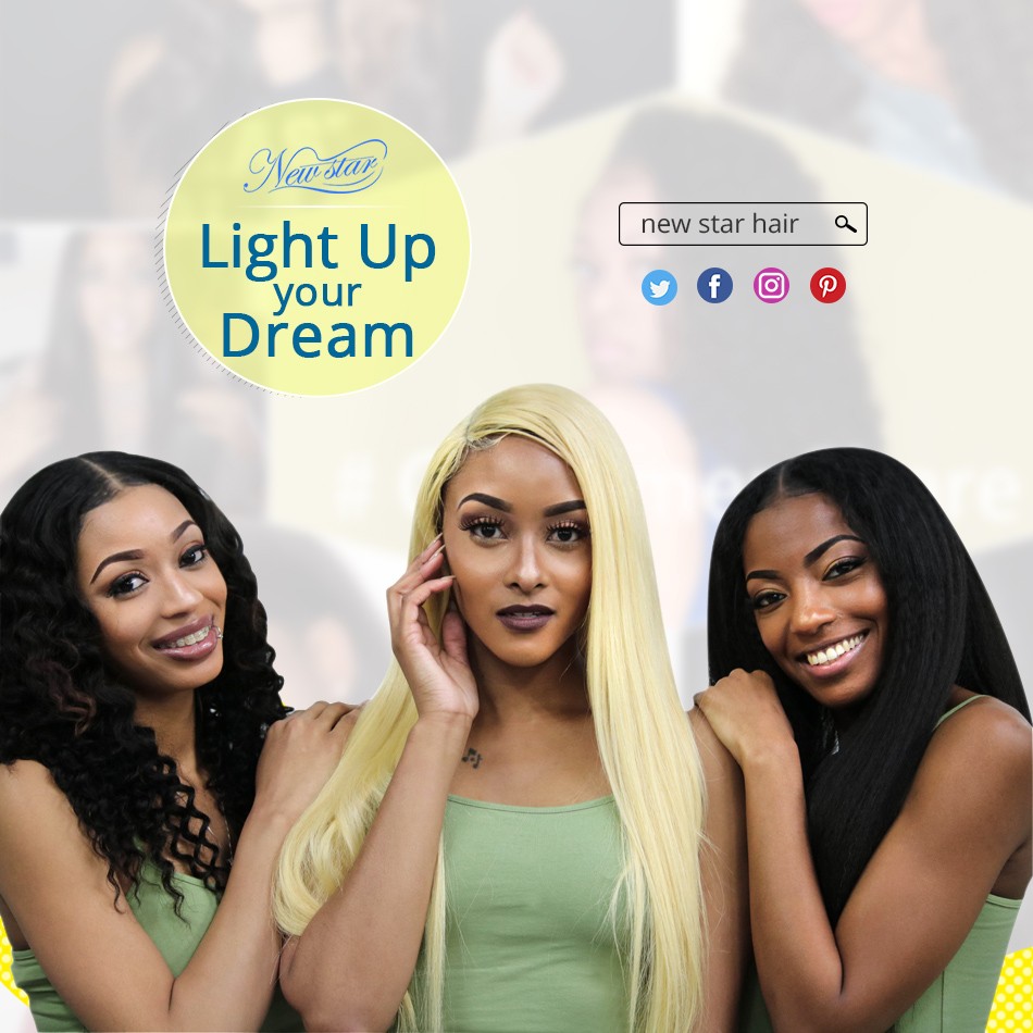 New Star Brazilian Natural Wave Virgin Human Hair 3 Bundle Thick Extension Intact Cuticle Unprocessed Water wave Hair Weaving
