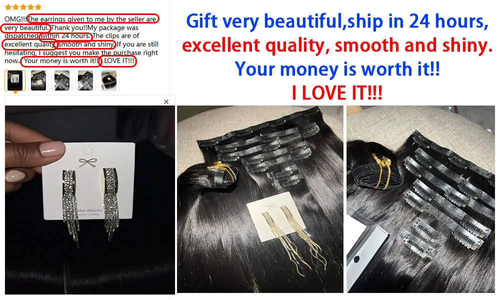 Raw Virgin Clip In Hair Extensions Human Hair Vietnamese Straight Clip In Natural Black Clip Ins Unprocessed Hair 100g 7Pcs/Set