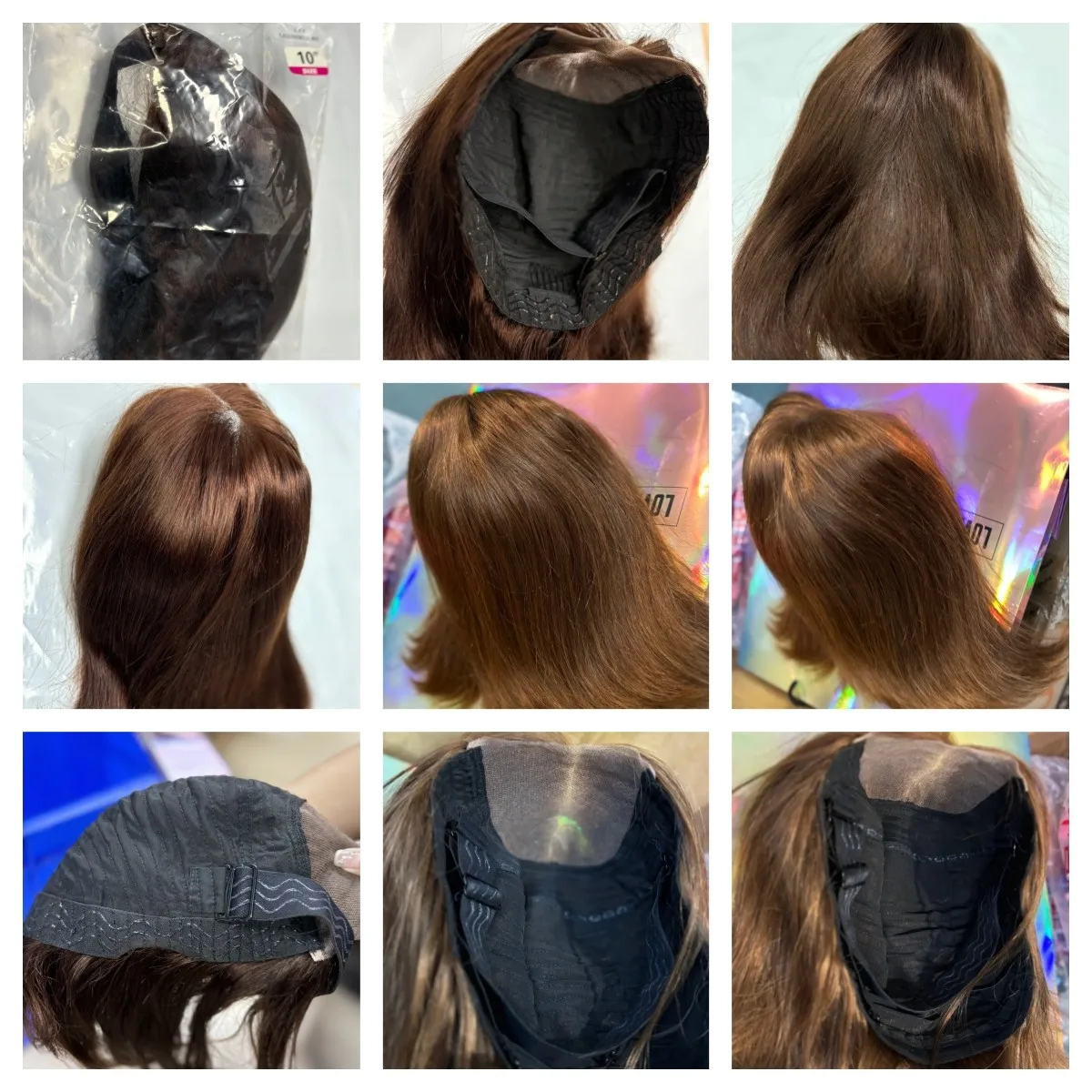 YOCYTU Chocolate Brown Lace Front Wigs 12 Inch Glueless Wigs Human Hair For Women 4X4 Bob Wig Human Hair 3 Days Delivery France