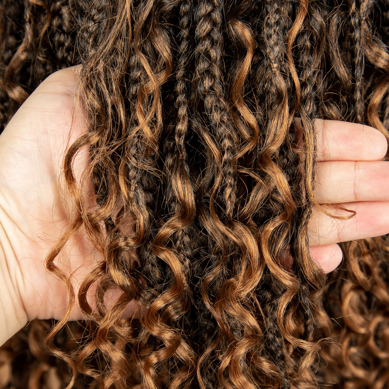 99J Burgundy Color Box Braided Wigs Synthetic Full Lace Knotless Square Box Braids Wig Curly Hair Wig for Women