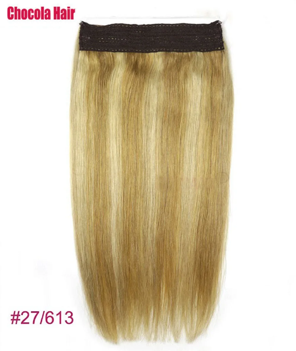 Halo Hair Extensions Human Hair Wire Human Hair Natural Straight Hairpiece  Hair Extension Invisible Fish Line