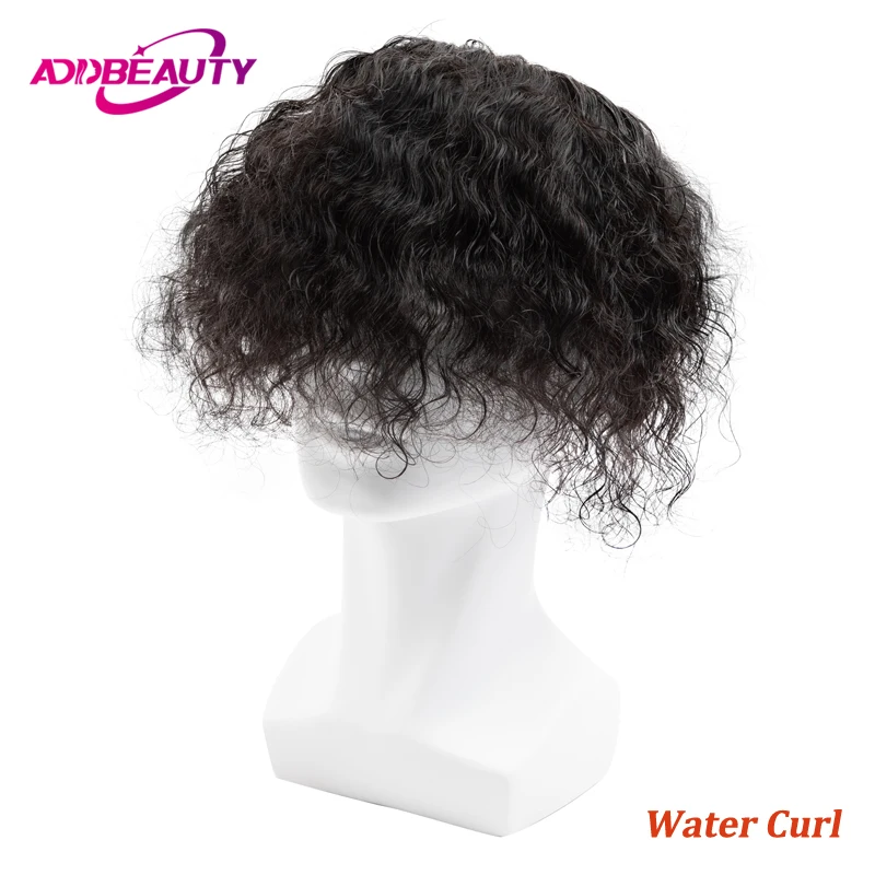 Water Wave Man Toupee Mono NPU Human Hair Wigs 100% Indian Remy Human Hair Durable Hair Prosthesis Curly Hair System Natural