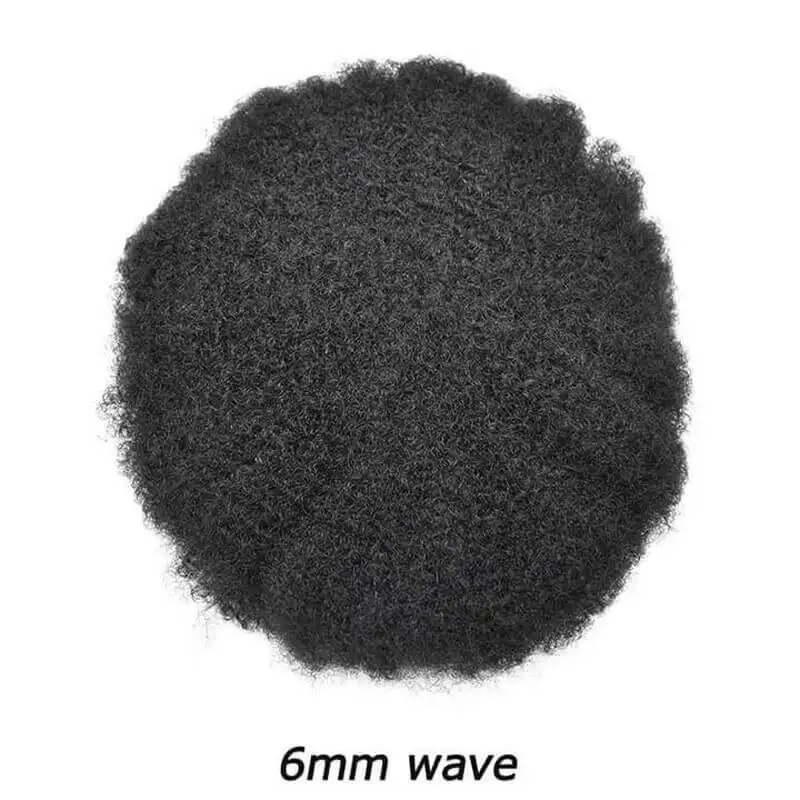 Water Wave Man Toupee Mono NPU Human Hair Wigs 100% Indian Remy Human Hair Durable Hair Prosthesis Curly Hair System Natural