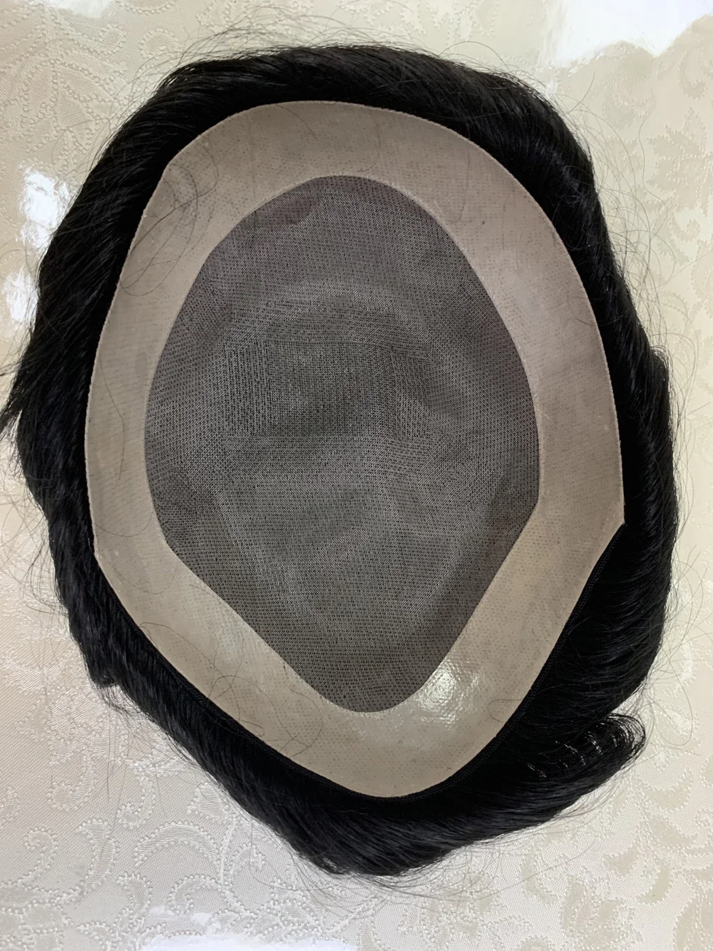 Water Wave Man Toupee Mono NPU Human Hair Wigs 100% Indian Remy Human Hair Durable Hair Prosthesis Curly Hair System Natural