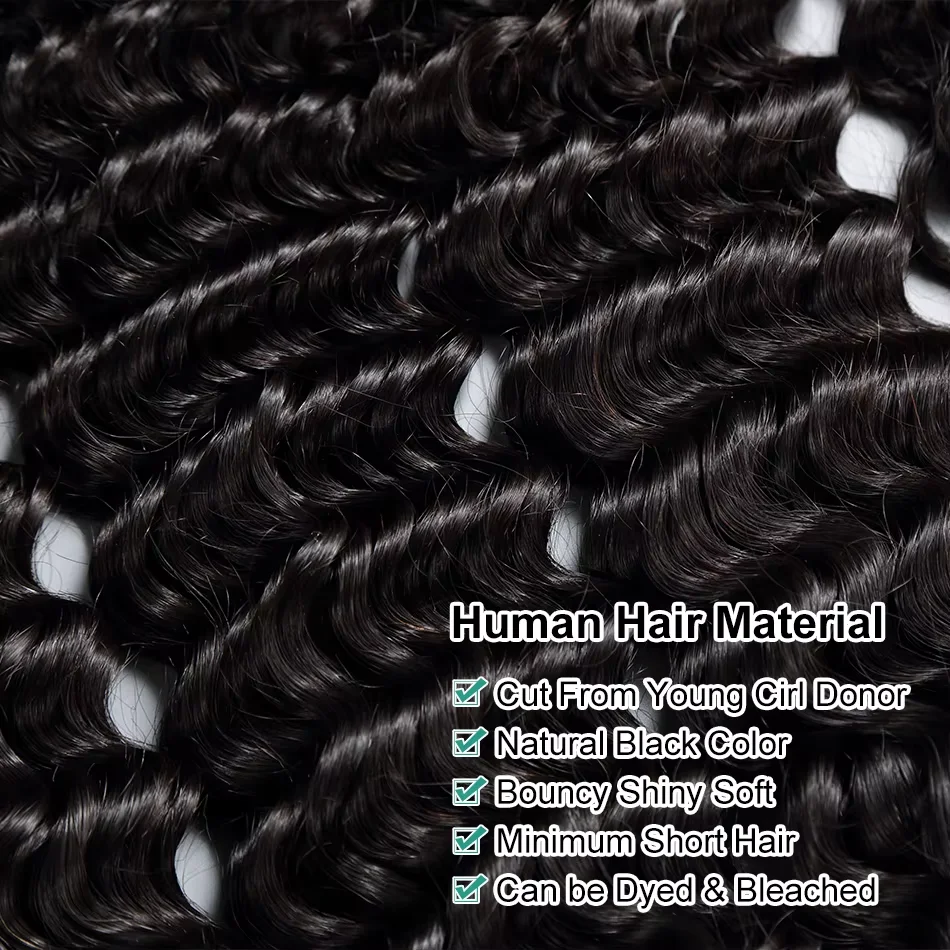 Water Wave Glueless Wig Human Hair Curly 13x6 HD Frontal Wig 250% Deep Wave Lace Front Wigs Wear Go 7x5 HD Lace Closure Wig Sale