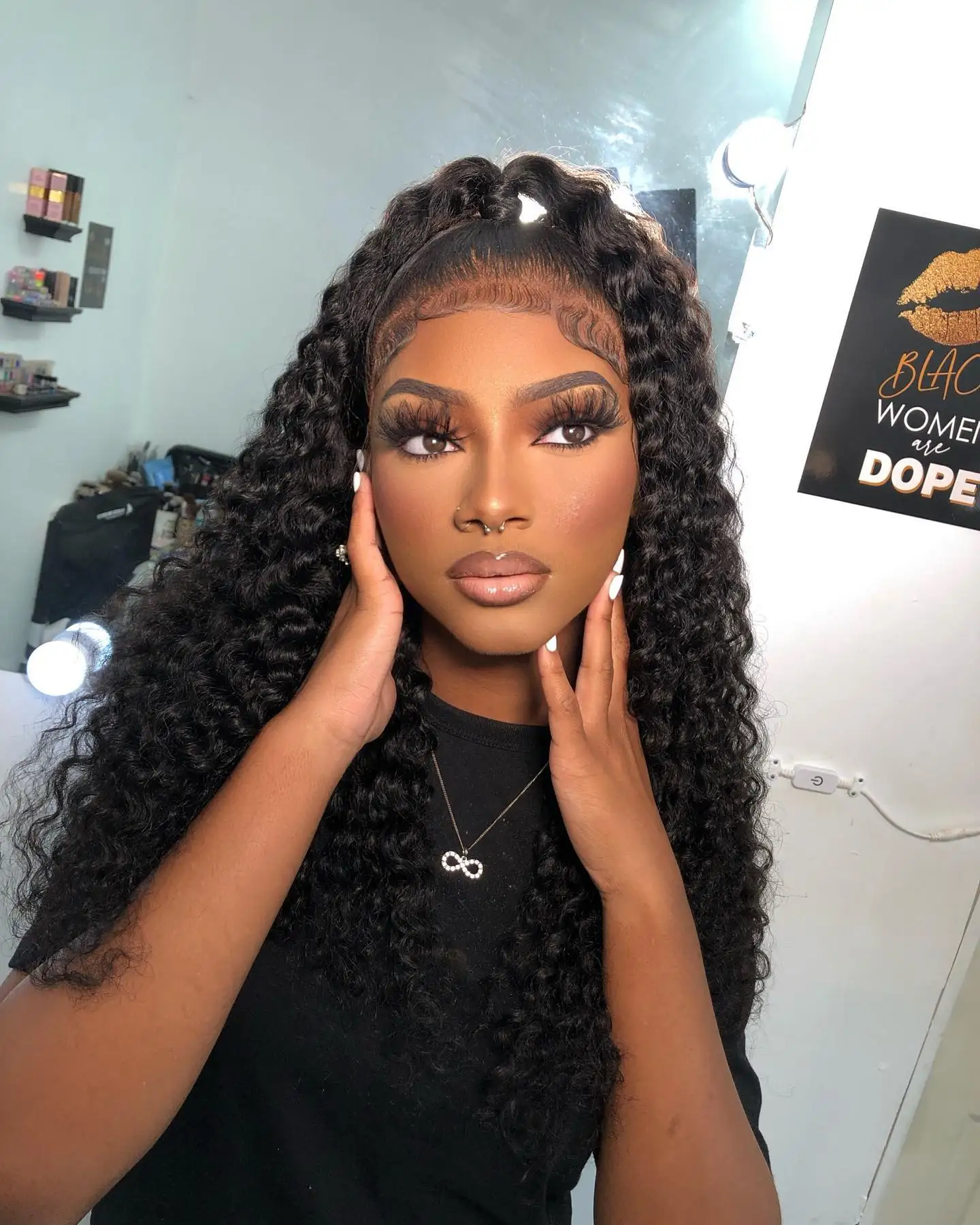 Water Wave Glueless Wig Human Hair Curly 13x6 HD Frontal Wig 250% Deep Wave Lace Front Wigs Wear Go 7x5 HD Lace Closure Wig Sale