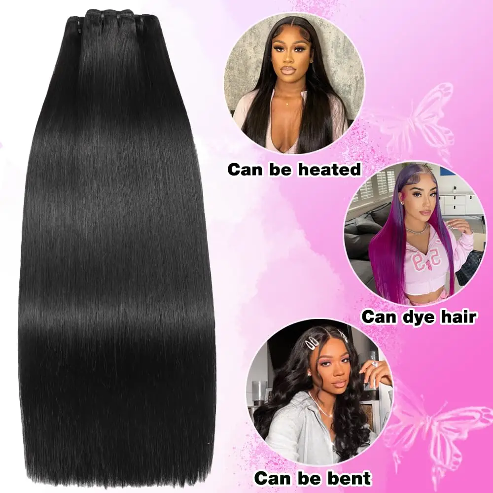 13A Straight Bundles Human Hair Bundles Straight 3 Bundle 20 Inch Brazilian Virgin Straight Hair Straight Bundles Human Hair Bundles For Black Woman
