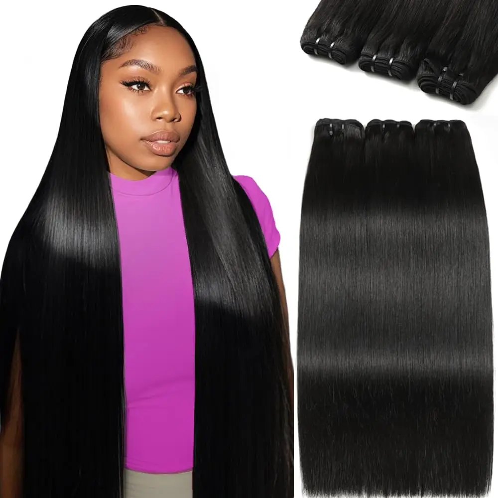13A Straight Bundles Human Hair Bundles Straight 3 Bundle 20 Inch Brazilian Virgin Straight Hair Straight Bundles Human Hair Bundles For Black Woman