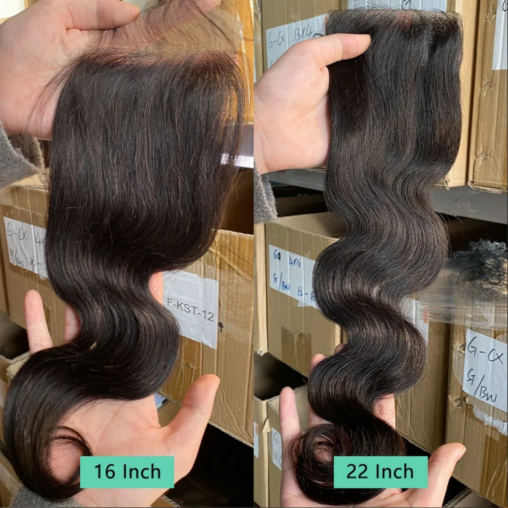Body Wave Human Hair Bundles With 4X4 Swiss Lace Closure Brazilian Raw Hair Extensions Bundles 100% Human Hair 2-5 Days Delivery