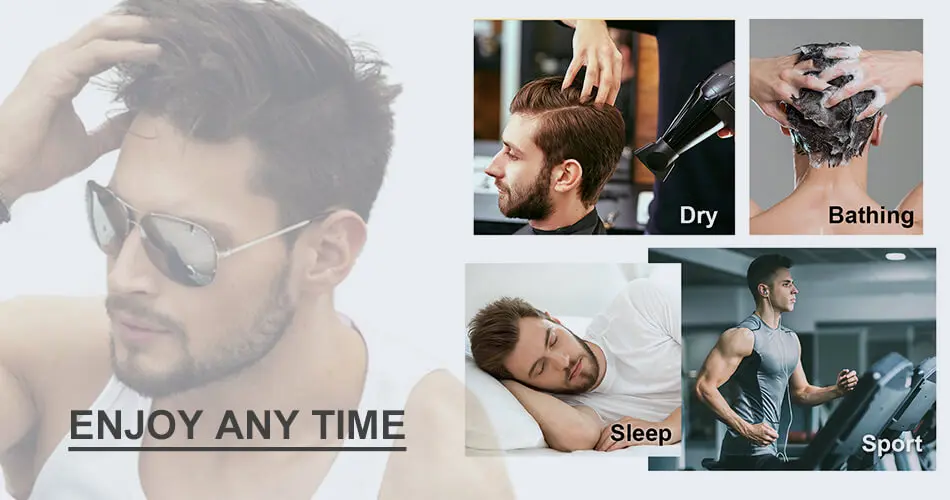 Highlight Blond Hair 0.08mm Skin Male Hair Prosthesis Knot PU Toupee Hair Men Colored Hair System Men's Wig Human Hair Male Wigs