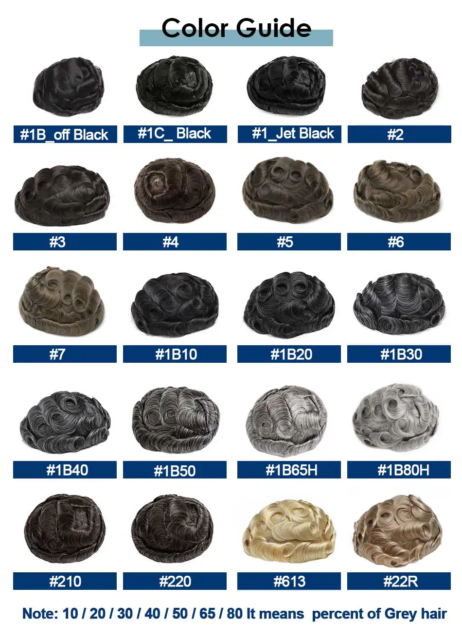 Highlight Blond Hair 0.08mm Skin Male Hair Prosthesis Knot PU Toupee Hair Men Colored Hair System Men's Wig Human Hair Male Wigs