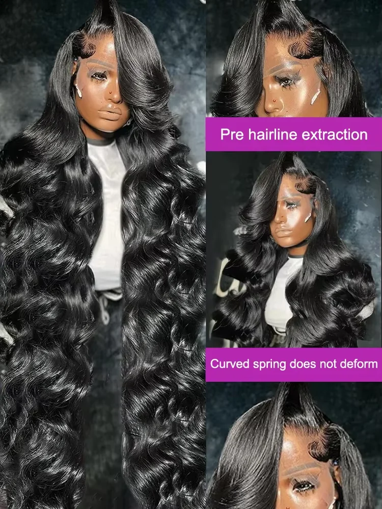 30inch Vietnamese Body Wave 250% Density 13x6 HD Lace Front Human Hair Wigs Raw 13x4 Frontal Wigs Women Glueless Closure Wig