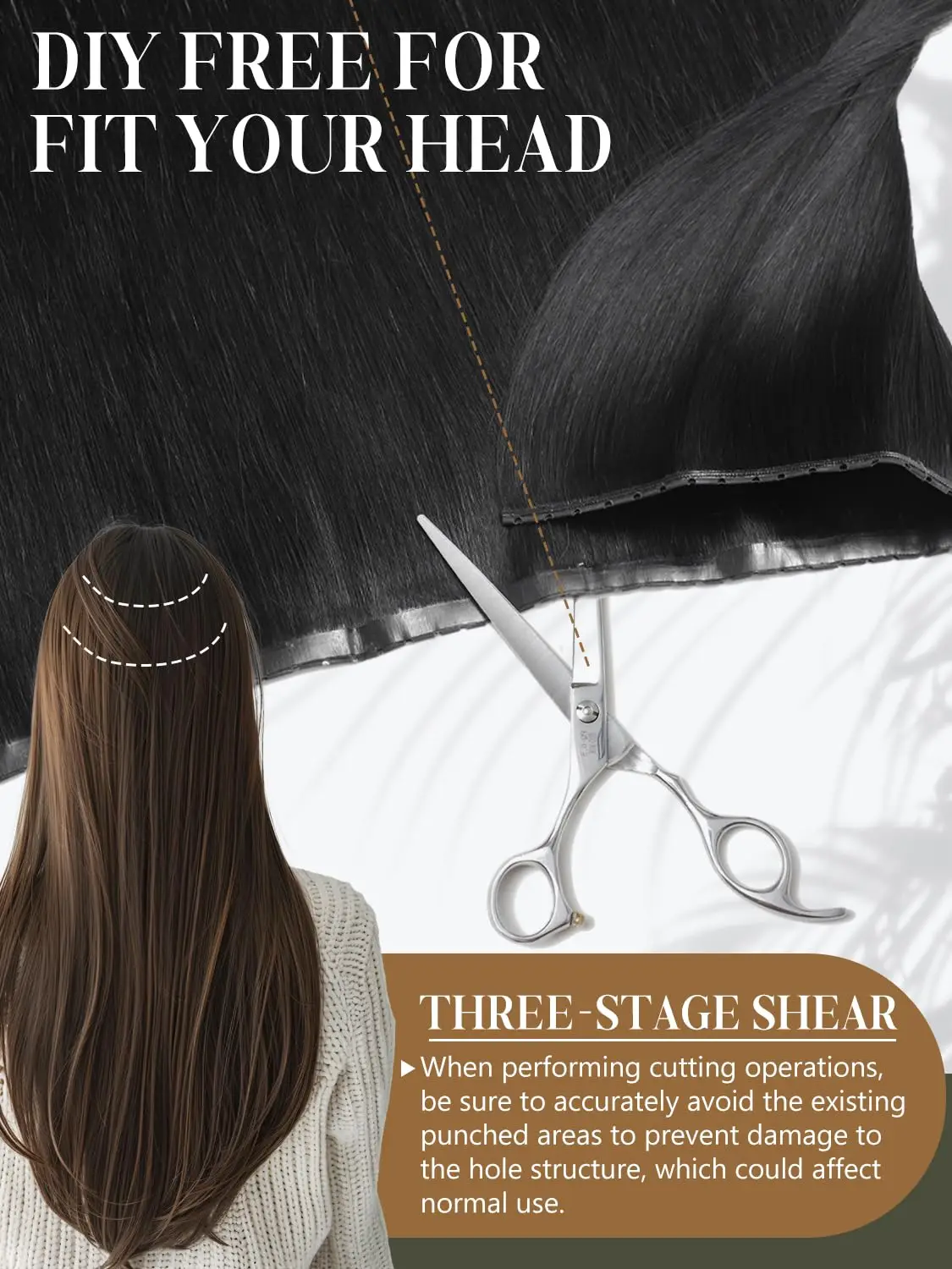 16inch Butterfly Weft Hair Extensions Human Hair Glueless OVO Pu Hole Genius Hand Tied Invisible DIY Double Weft Hair Extensions
