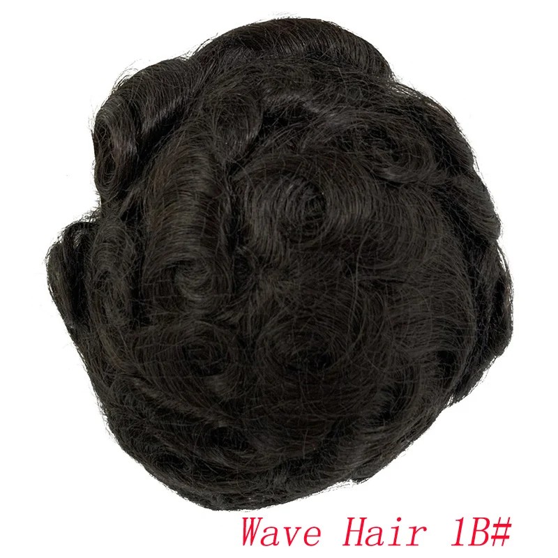 Lace PU Toupee Human Hair Wig Men Toupee Indian Human Hair System Unit Hairpiece Man Capillary Prothesis Natural Human Hair Wigs