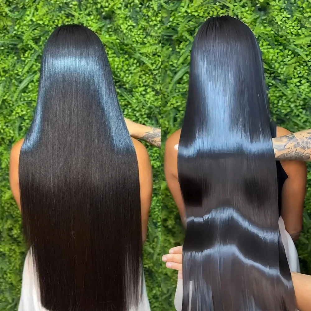 28 30 Inches Double Drawn Bone Straight Raw Vietnamese Human Hair Wigs 2x6 Real HD Lace Closure Virgin Hair Wigs for Black Women