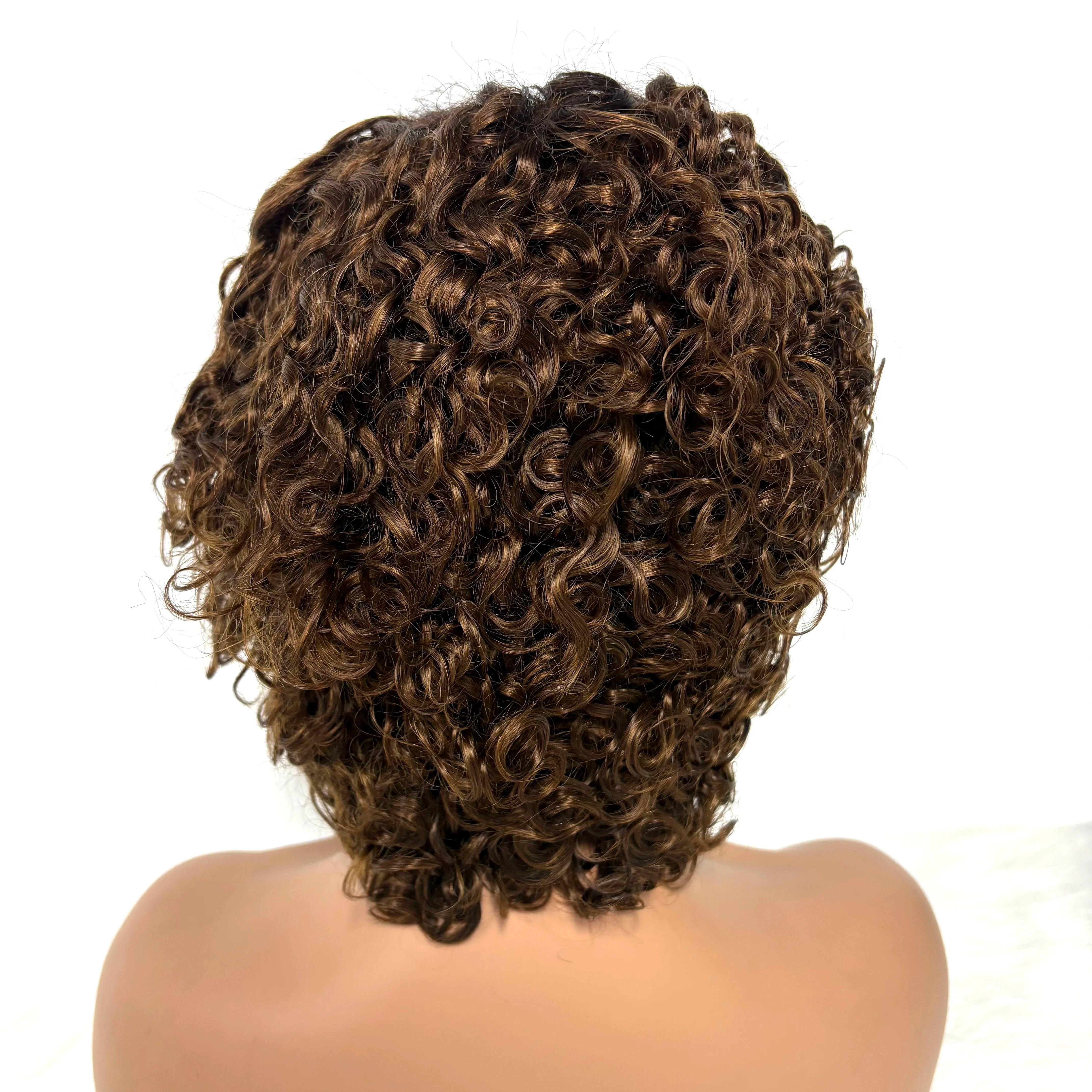 12Inch Colored Kinky Curly Bob Wig Human Hair Wigs 280% 5x5 Transparent Lace Closure Jerry Curly Hair Wigs For Black Women