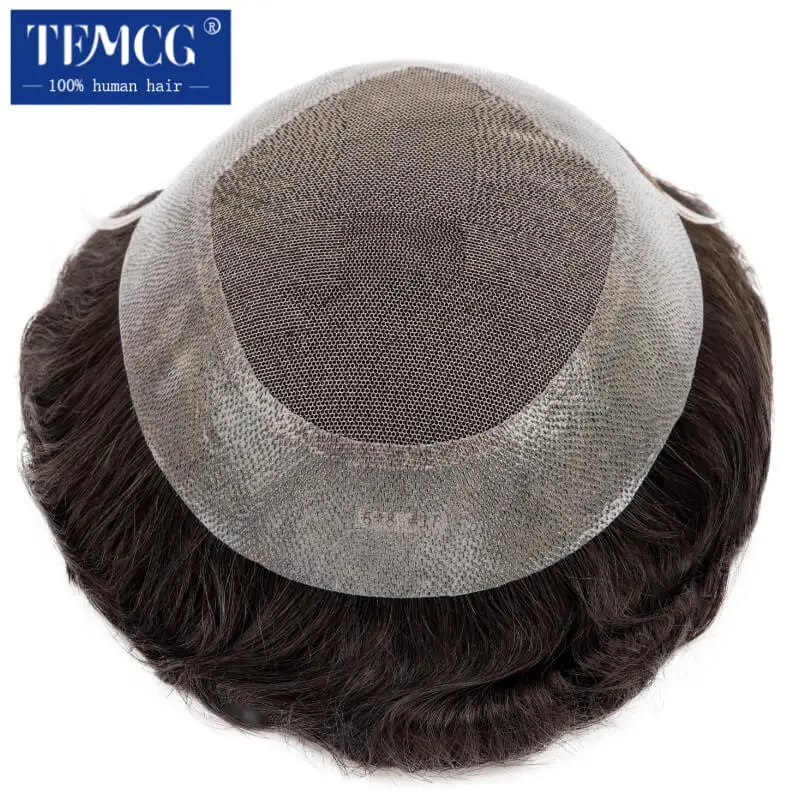 Hollywood Toupee Men Wig Swiss Lace Wigs For Men 100% Natural Human Hair Toupee Male Hair Prosthesis Exhuast Systems Male Wig