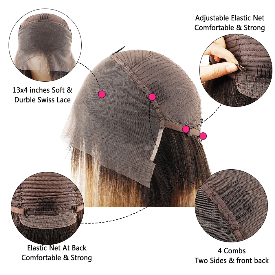 1B/27 Ombre Human Hair Wigs Clearance Sale Body Wave HD Lace Front Wigs For Women Honey Blond Glueless 13X4 Lace Frontal Wig180%