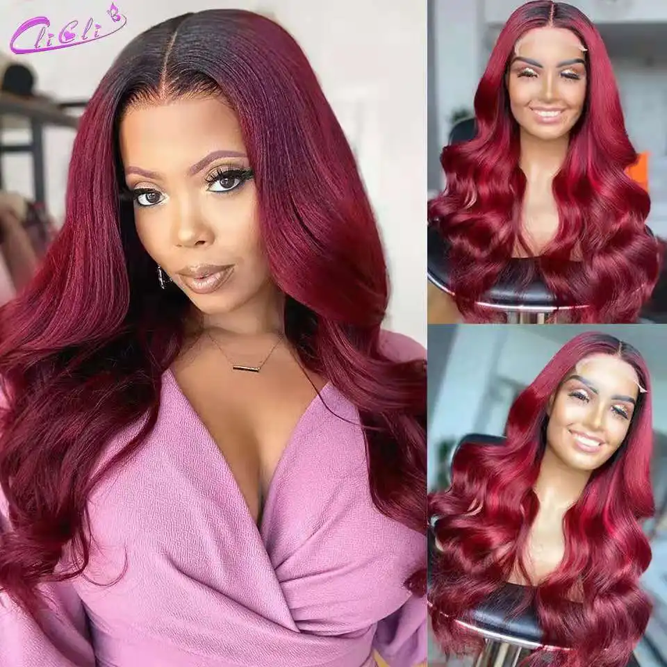 1B/27 Ombre Human Hair Wigs Clearance Sale Body Wave HD Lace Front Wigs For Women Honey Blond Glueless 13X4 Lace Frontal Wig180%