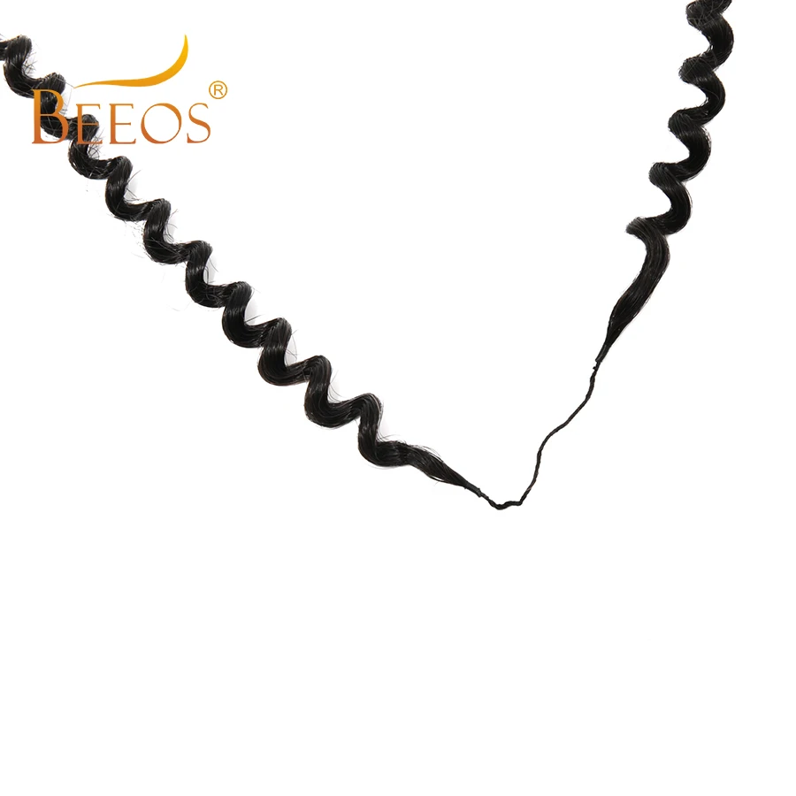 Feather Crochet Human Hair Extensions Afro Kinky Curly Knotless Pre-Separated Crochet Hair Extension Lightweight For Boho Braid