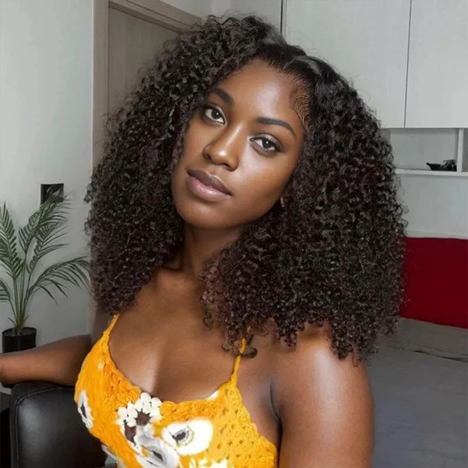 12A Brazilian Bundles 4C Afro Curly Human Hair Bundles Real Human Hair Unprocessed Raw Double Weft Human Hair Extensions 14-24 Inch Virgin Remy Hair Weave Bundles Human Hair 2/3/4 PCS For Women Daily Use Birthday Holiday Gift Kpop Popular Hairstyles