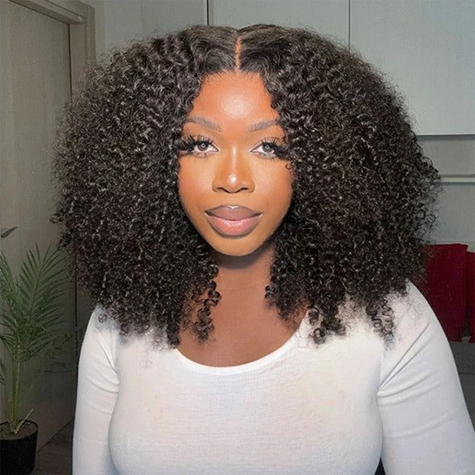 12A Brazilian Bundles 4C Afro Curly Human Hair Bundles Real Human Hair Unprocessed Raw Double Weft Human Hair Extensions 14-24 Inch Virgin Remy Hair Weave Bundles Human Hair 2/3/4 PCS For Women Daily Use Birthday Holiday Gift Kpop Popular Hairstyles
