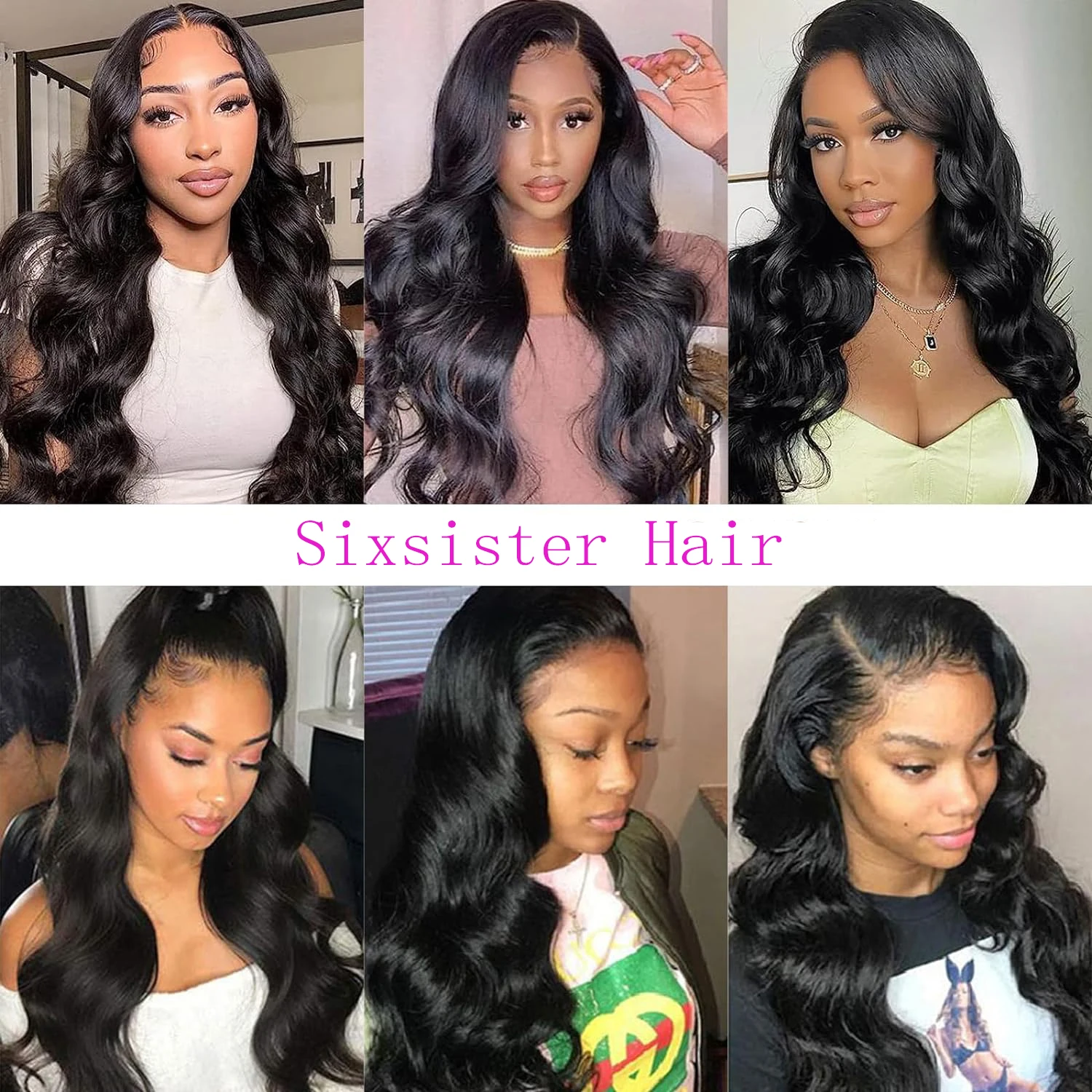 Body Wave Bundles with Frontal Brazilian Human Hair 3 Bundles with 13x4 Lace Frontal 100% Virgin Hair Body Wave Natural Bundles